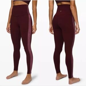 Lululemon 8 Align Super High-Rise Pant 28" *Velvet Garnet Red Nulu Tight Legging
